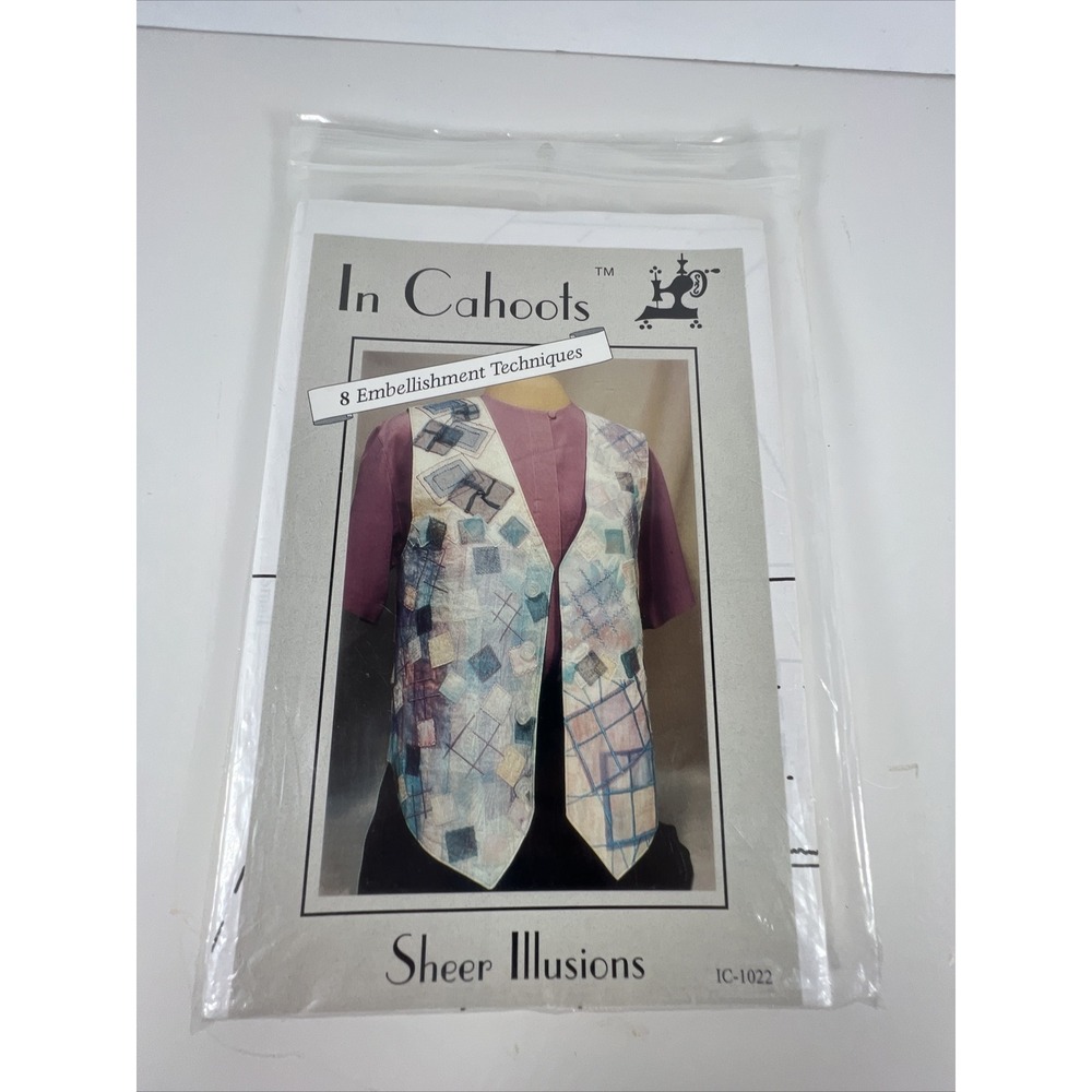 1996 In Cahoots‎ "Sheer Illusions" Sewing Piecing Pattern # IC-1022 Uncut